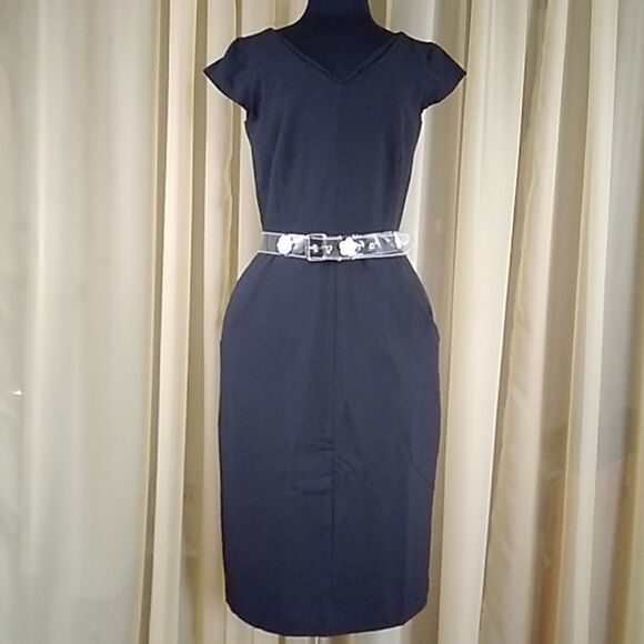 Calvin Klein Dress Size 4 Belt Included - Picture 1 of 13